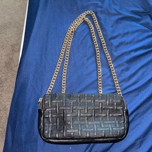 Big Buddha Black Bag with Chain